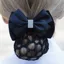 Equetech Velvet Crystal Bow and Net in Navy